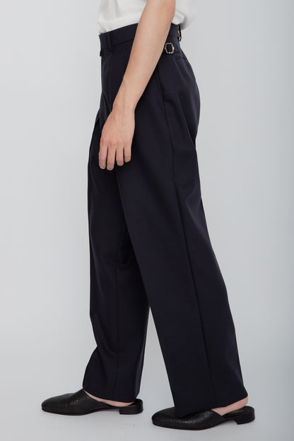 WIDE TROUSERS / NAVY