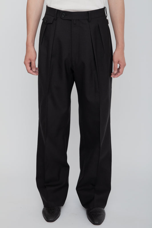 WIDE TROUSERS / BLACK