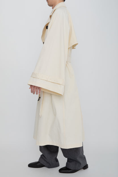 N-SLEEVE TRENCH COAT / IVORY