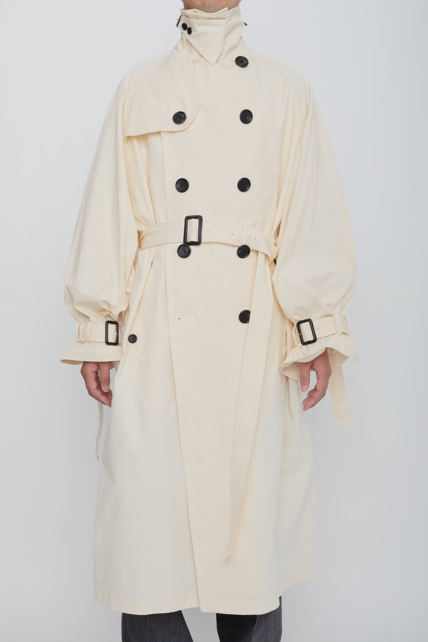 N-SLEEVE TRENCH COAT / IVORY