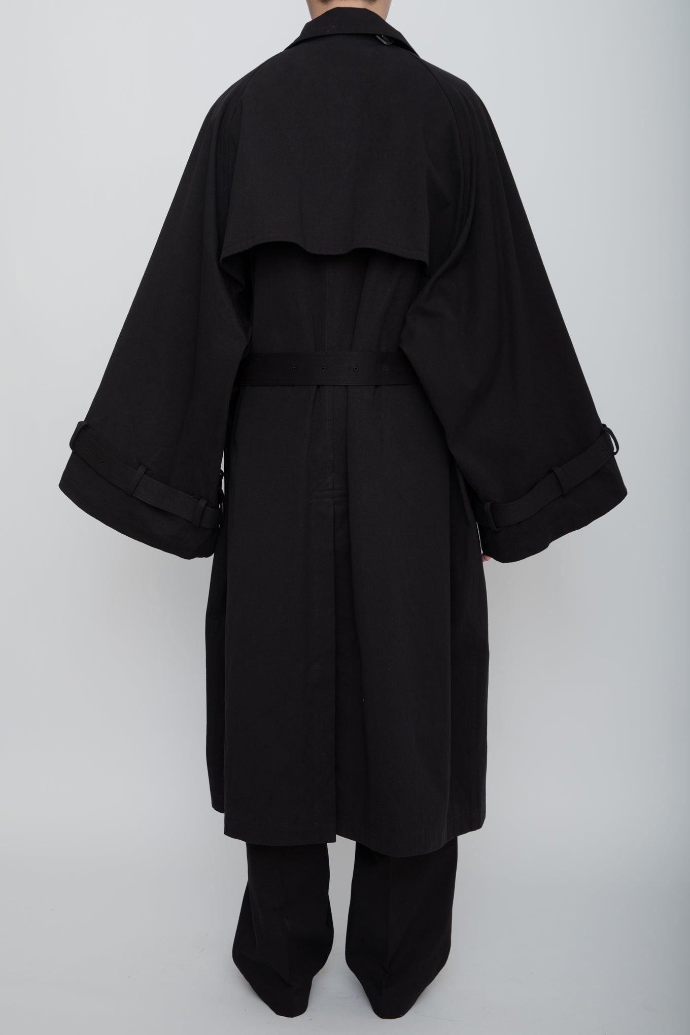 N-SLEEVE TRENCH COAT / BLACK