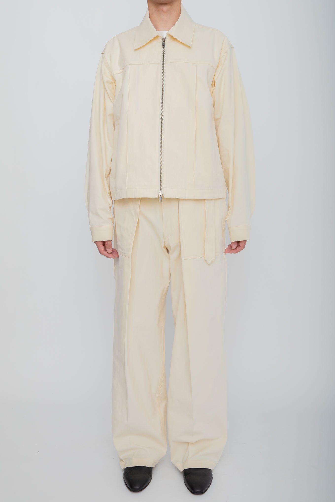 UTILITY TRUCKER JACKET / IVORY