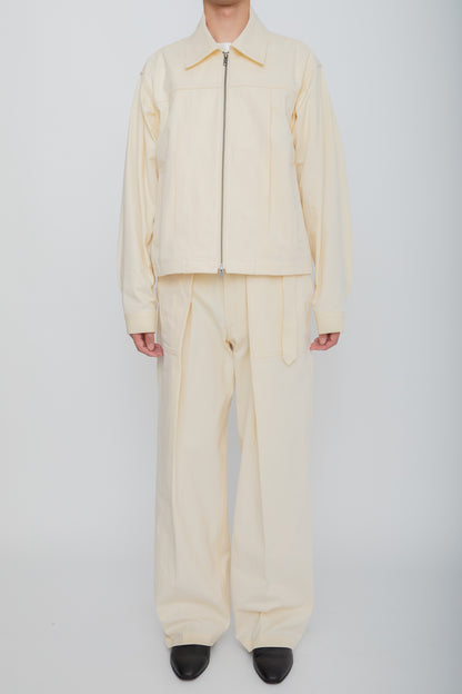 UTILITY TRUCKER JACKET / IVORY