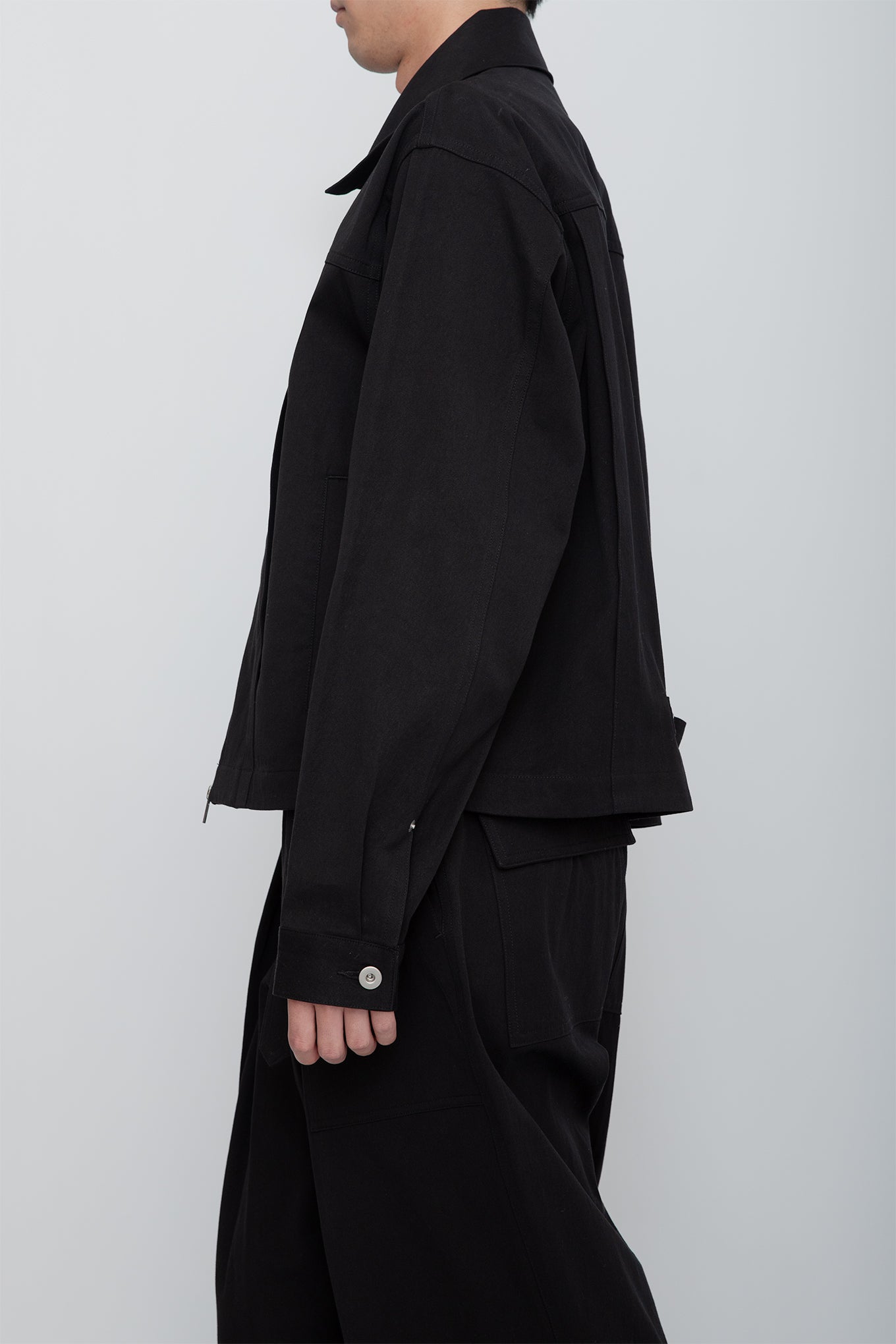 UTILITY TRUCKER JACKET / BLACK