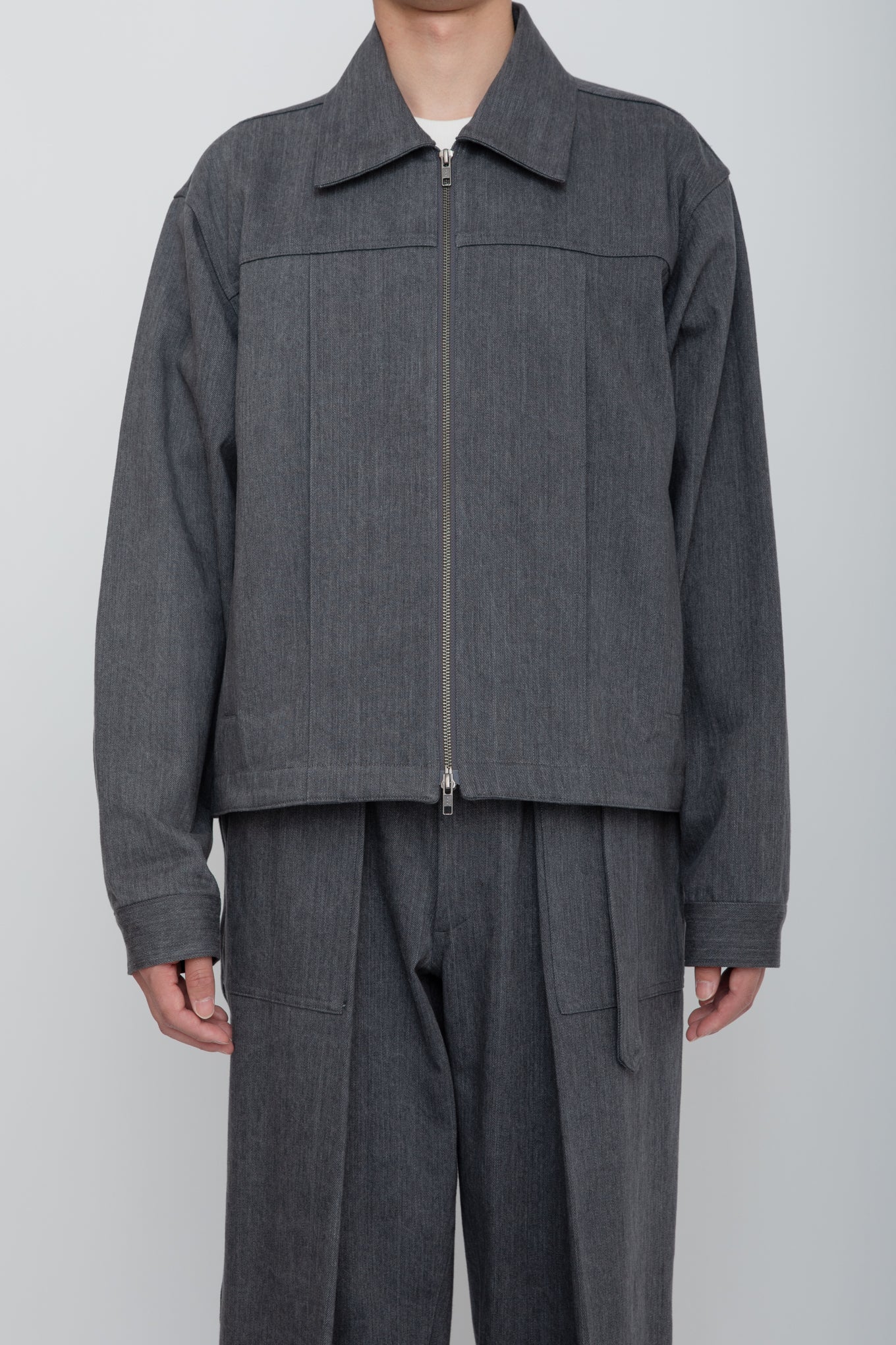 UTILITY TRUCKER JACKET / GRAY