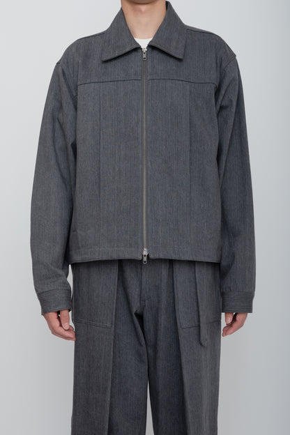 UTILITY TRUCKER JACKET / GRAY
