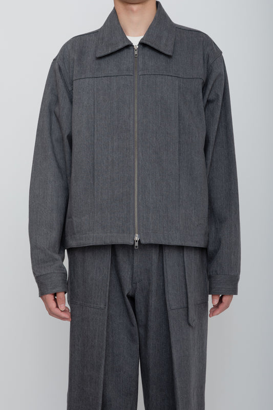 UTILITY TRUCKER JACKET / GRAY