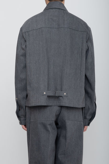 UTILITY TRUCKER JACKET / GRAY