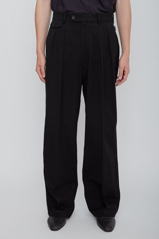 WIDE TROUSERS / BLACK