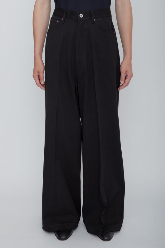 5-POCKET HAKAMA TROUSERS / BLACK