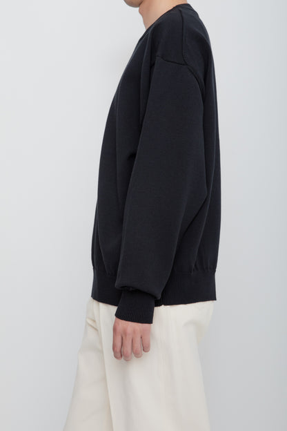 HEAVY LOUNGE SWEATER / BLACK