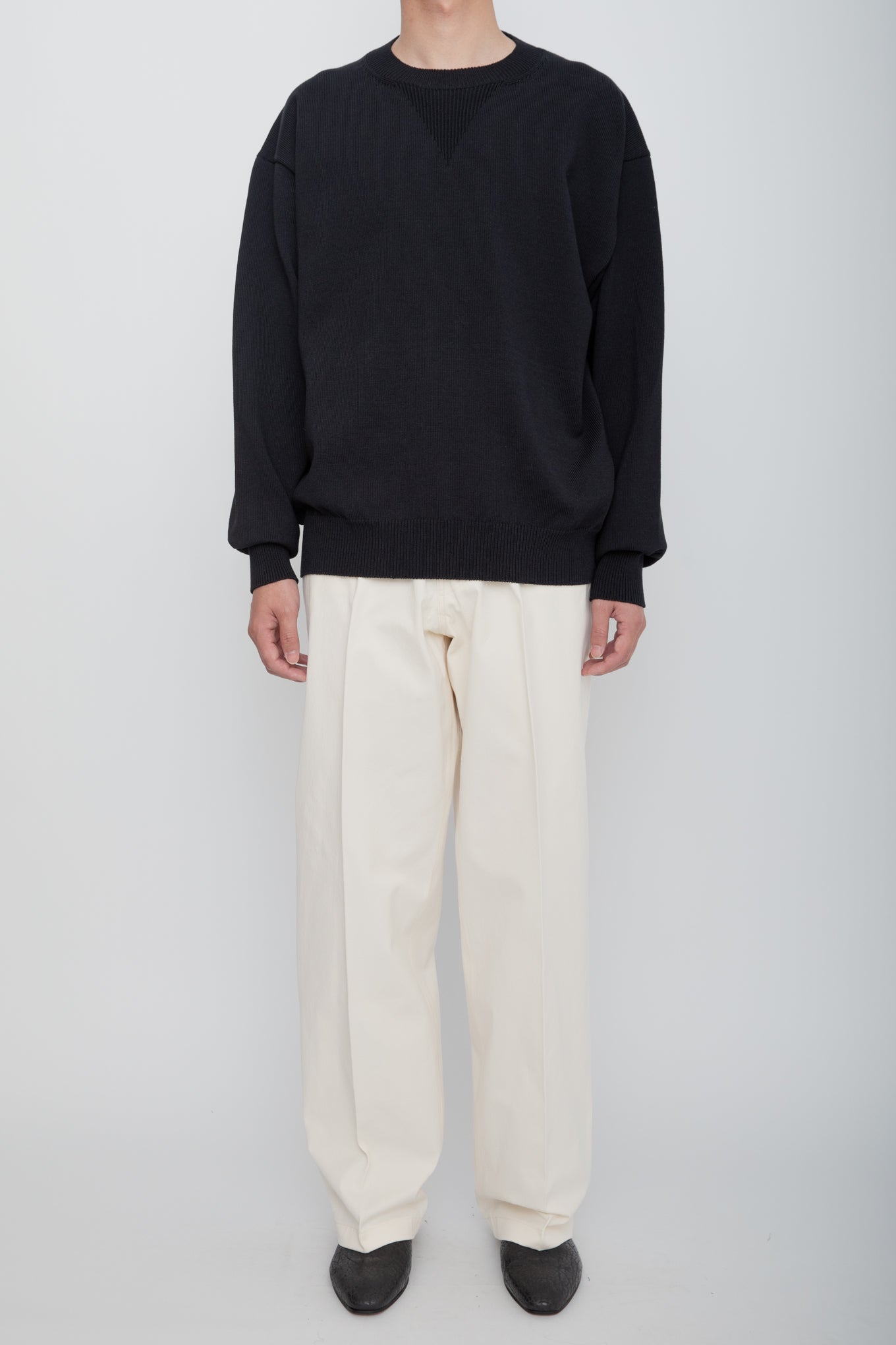 専用rainmaker 26SS HEAVY LOUNGE SWEATER 4 HEAVY LOUNGE SWEATER / BLACK – RAINMAKER KYOTO