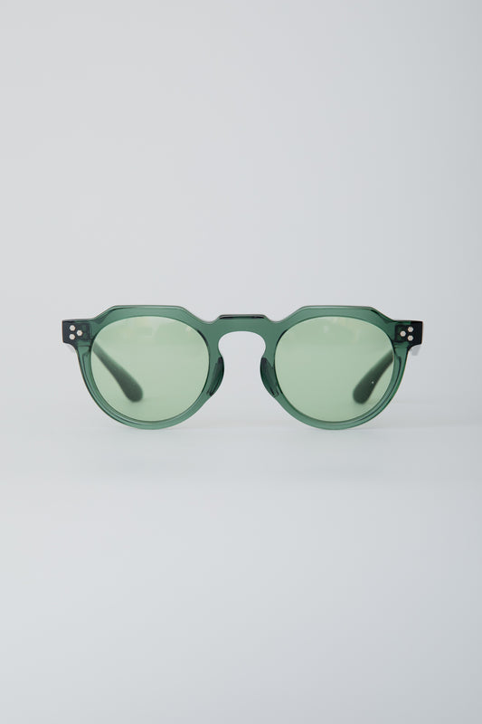 CROWN PANTO / FRAME-GREEN  LENS- GREEN