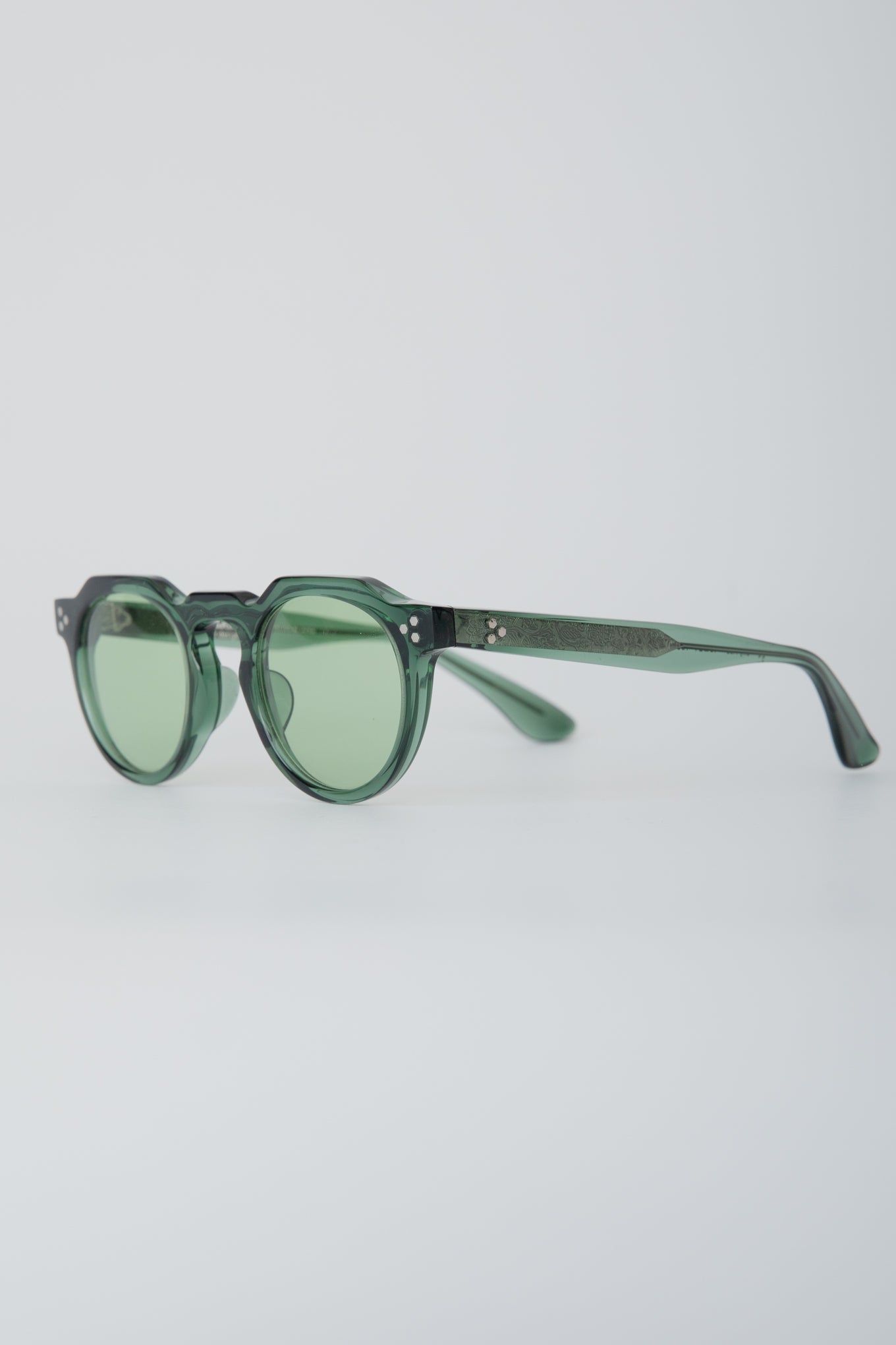 CROWN PANTO / FRAME-GREEN  LENS- GREEN