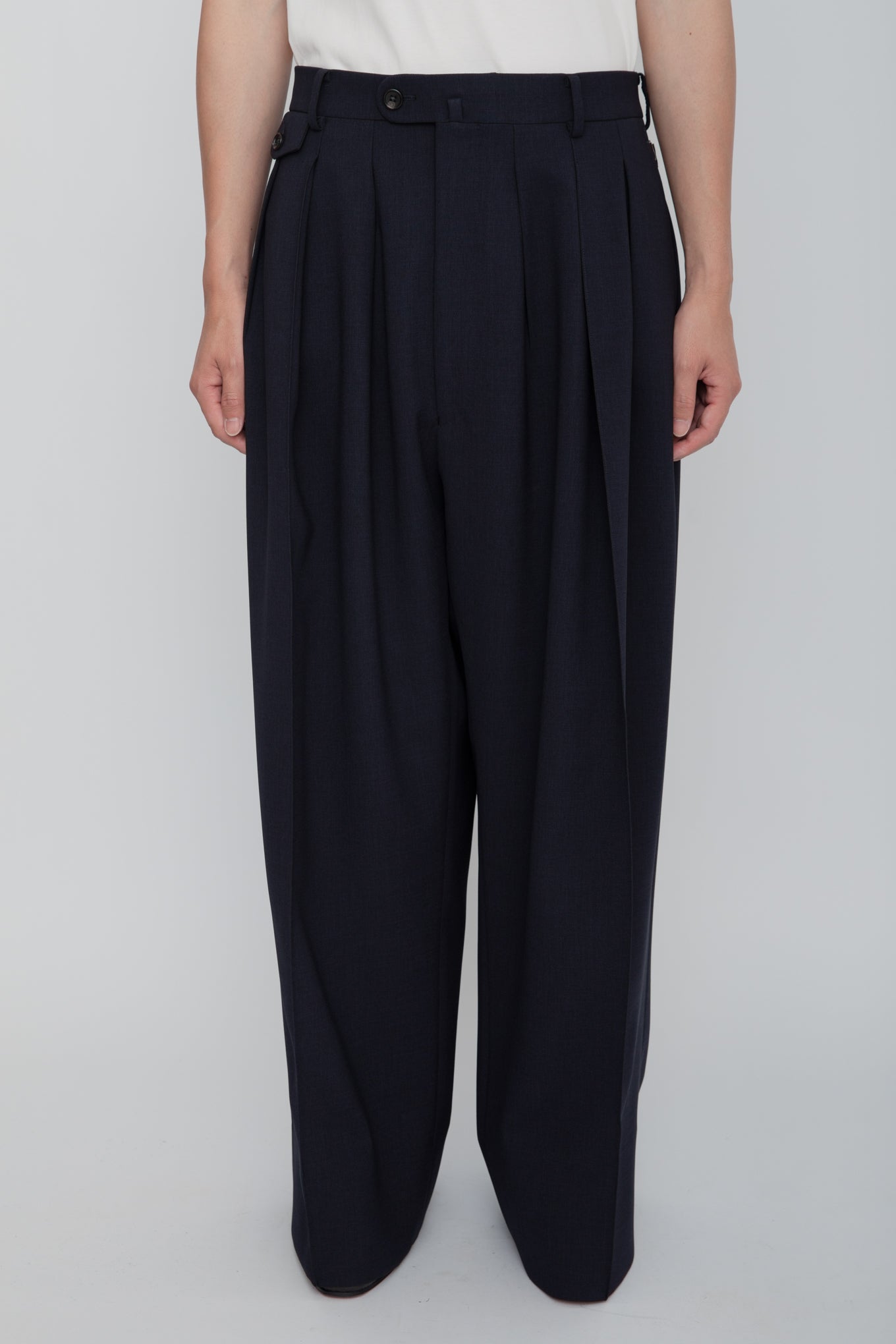 HAKAMA TROUSERS / NAVY – RAINMAKER KYOTO