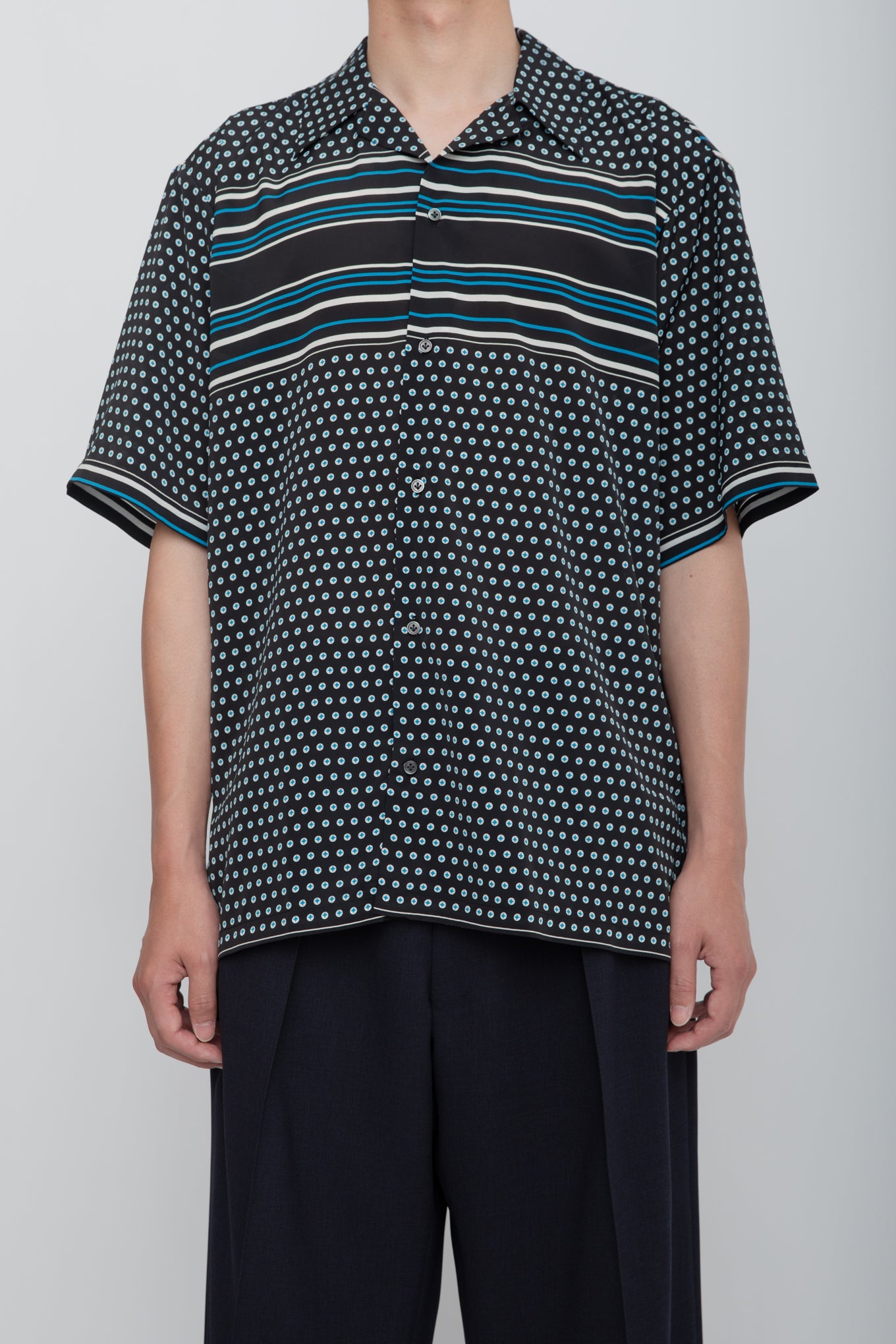 OPEN COLLAR SHIRT / PATTERN