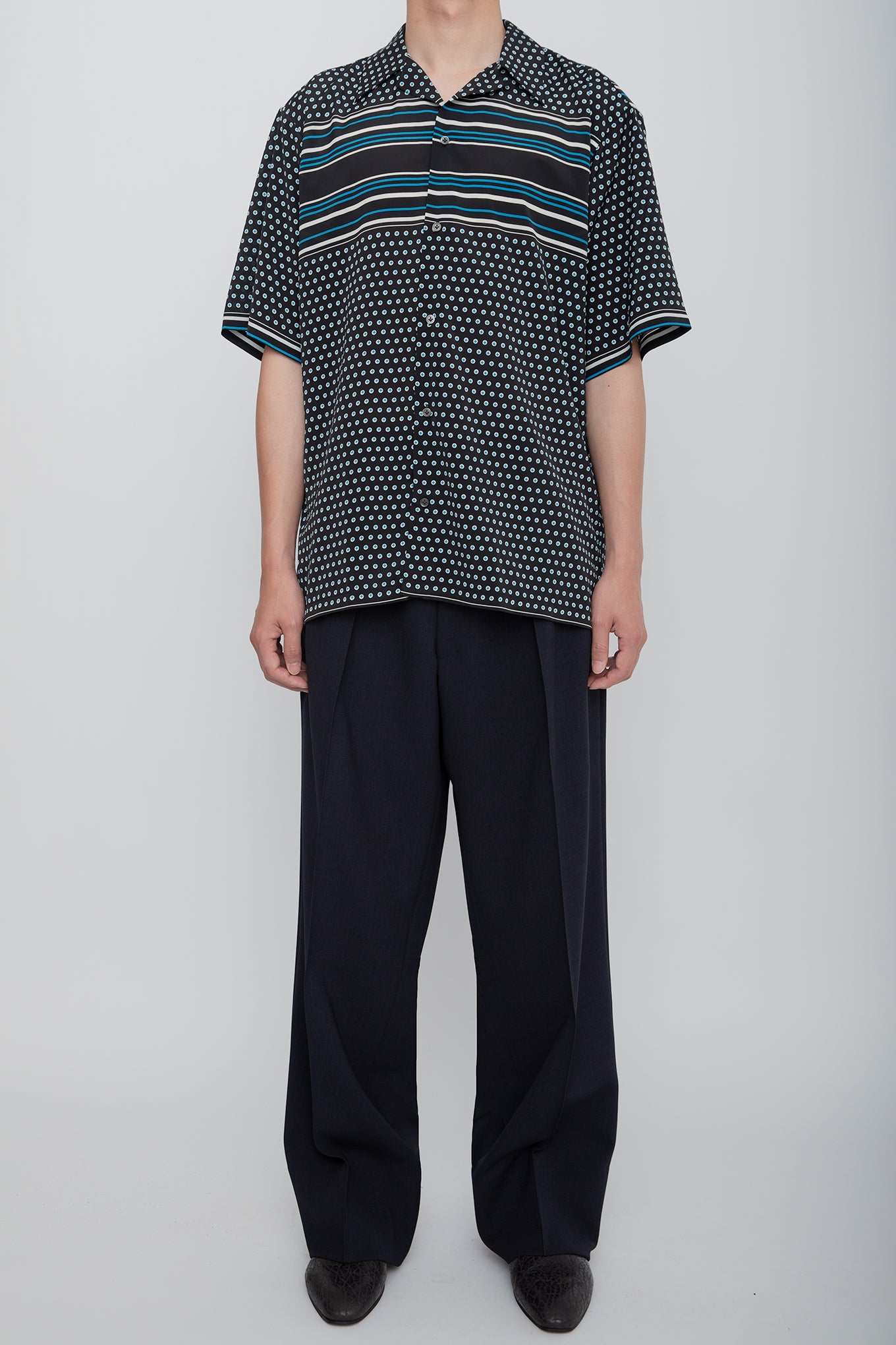 OPEN COLLAR SHIRT / PATTERN