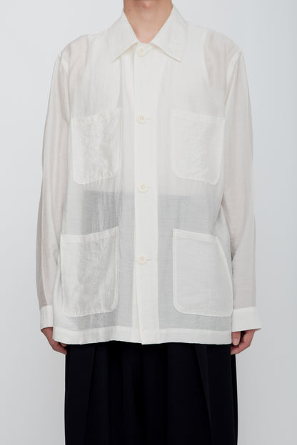 ETHEREAL WORK SHIRT / WHITE
