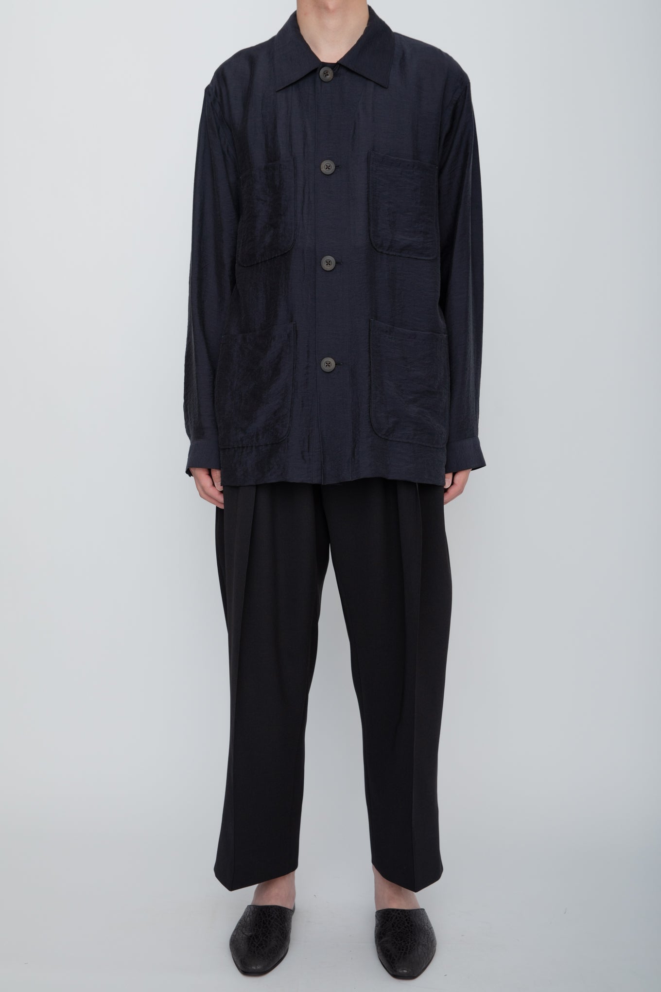 ETHEREAL WORK SHIRT / NAVY