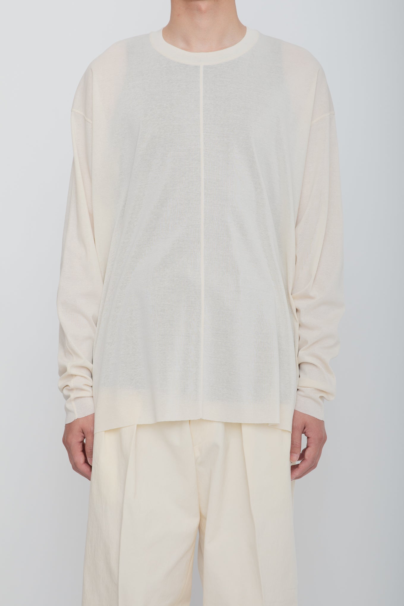 AIRFRAME CREW LS TEE /  IVORY