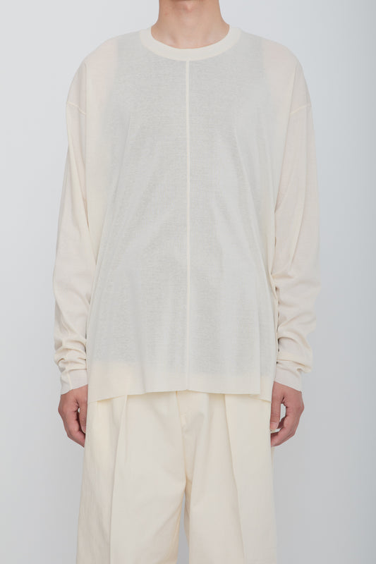 AIRFRAME CREW LS TEE /  IVORY