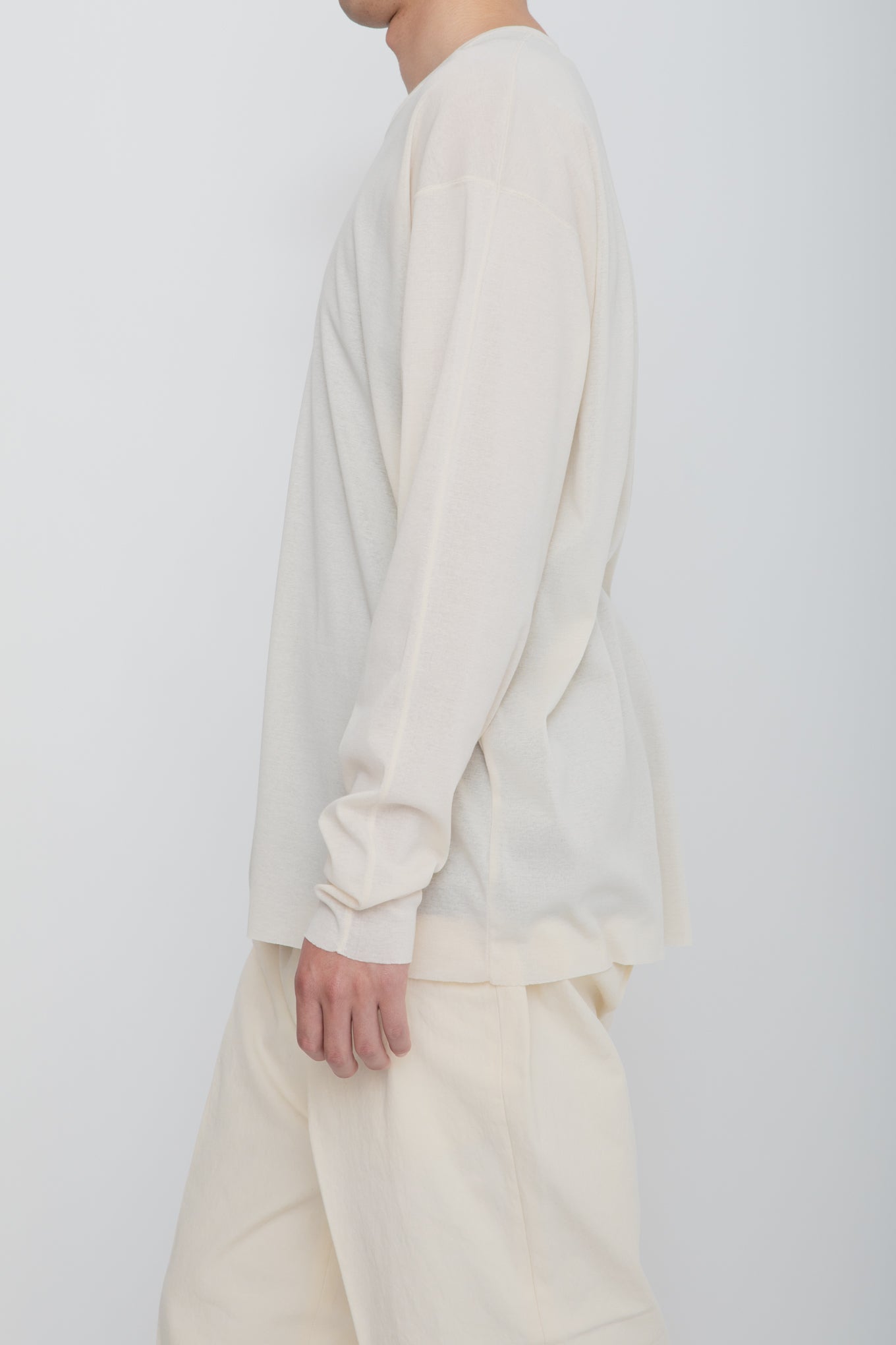 AIRFRAME CREW LS TEE /  IVORY