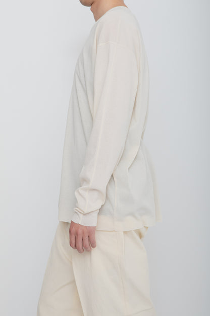 AIRFRAME CREW LS TEE /  IVORY