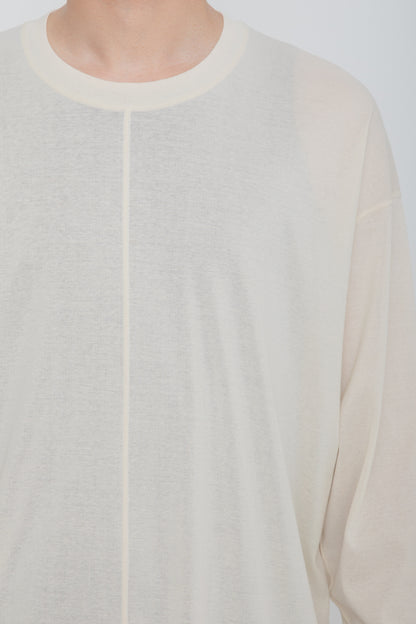 AIRFRAME CREW LS TEE /  IVORY