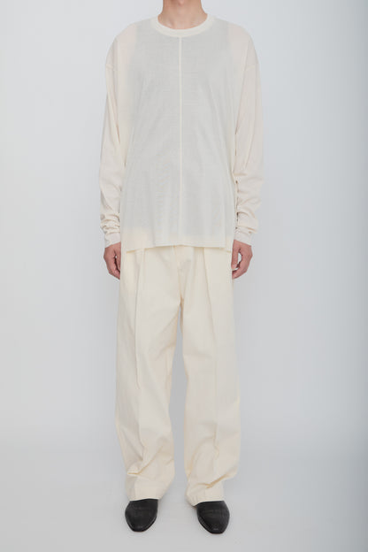 AIRFRAME CREW LS TEE /  IVORY