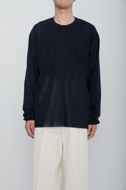 AIRFRAME CREW LS TEE /  NAVY