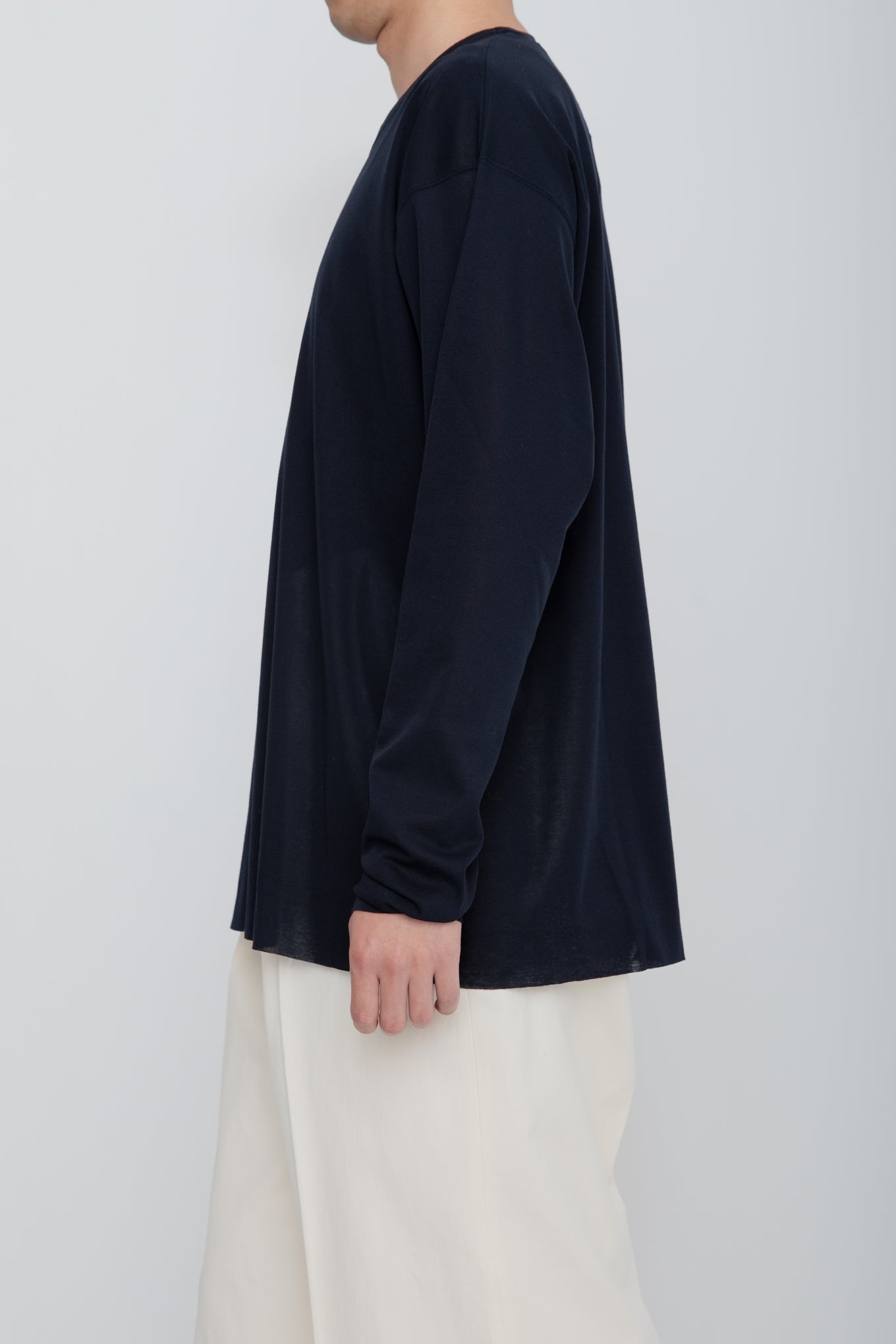 AIRFRAME CREW LS TEE /  NAVY