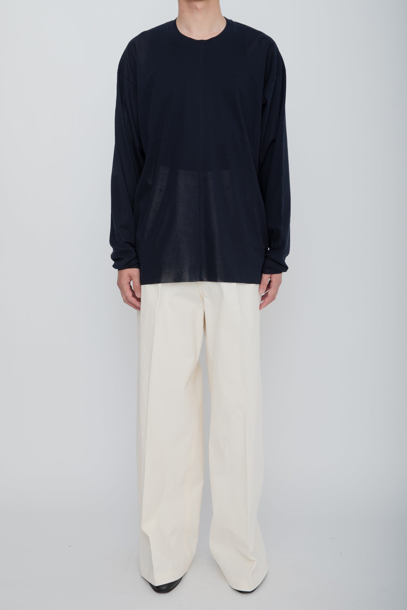 AIRFRAME CREW LS TEE /  NAVY