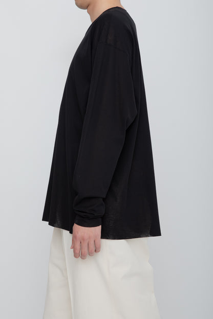 AIRFRAME CREW LS TEE /  BLACK