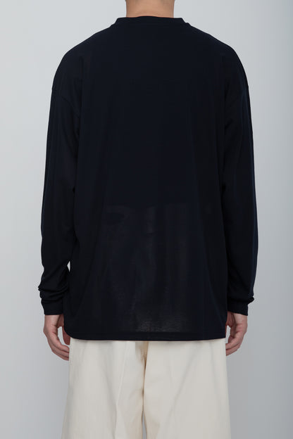 AIRFRAME HENLEY LS TEE  /  NAVY