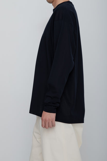 AIRFRAME HENLEY LS TEE  /  NAVY