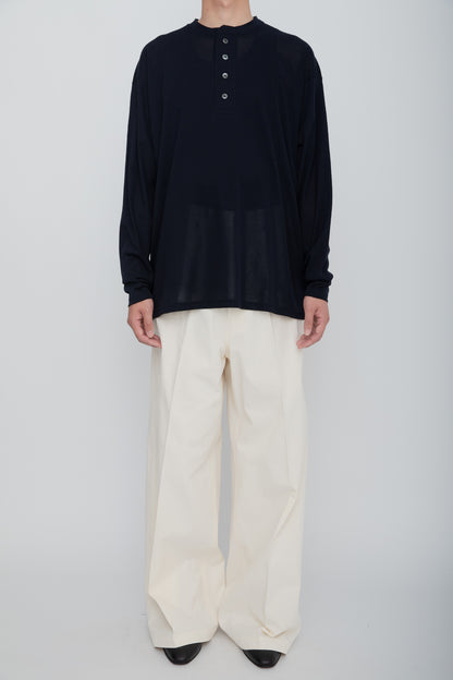 AIRFRAME HENLEY LS TEE  /  NAVY