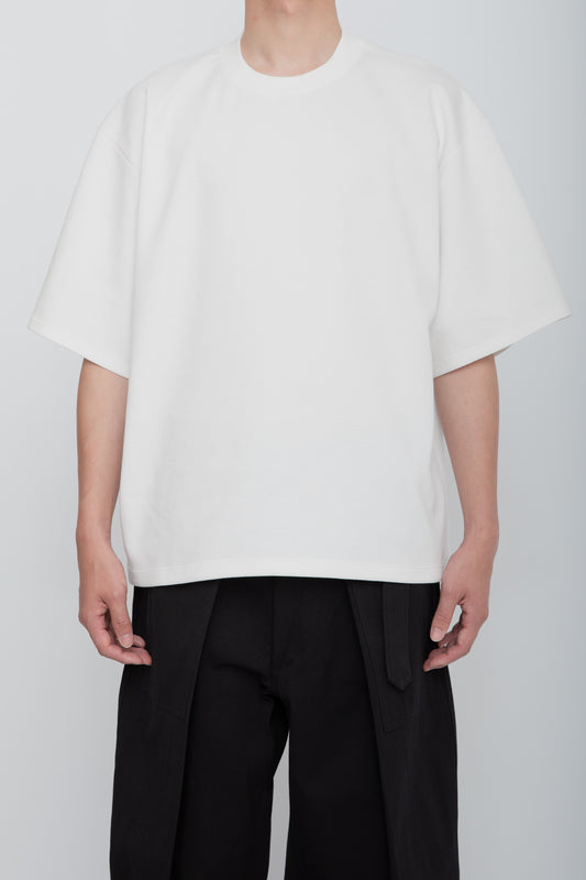 HIGH BACK COLLAR TEE  /  WHITE
