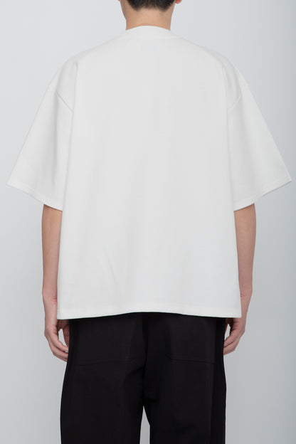 HIGH BACK COLLAR TEE  /  WHITE