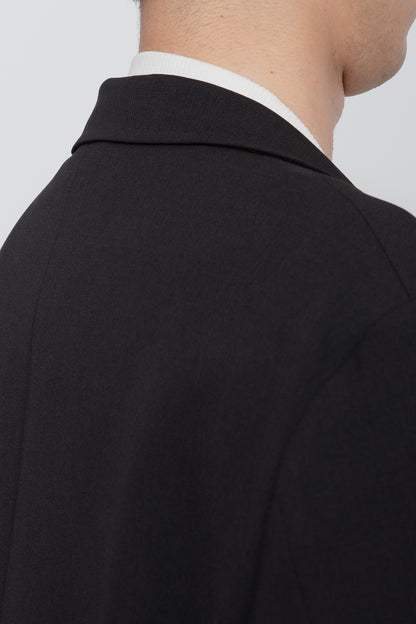 HIGH BACK COLLAR TEE  /  WHITE