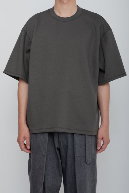 HIGH BACK COLLAR TEE  /  GRAY