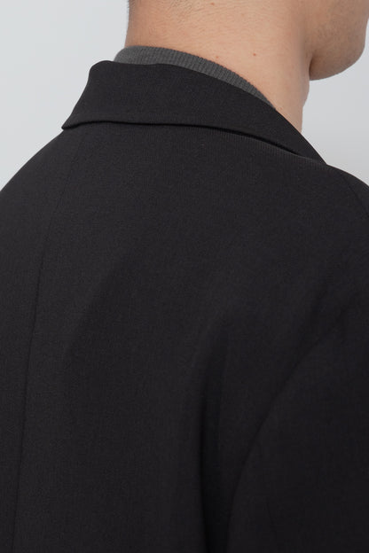 HIGH BACK COLLAR TEE  /  GRAY