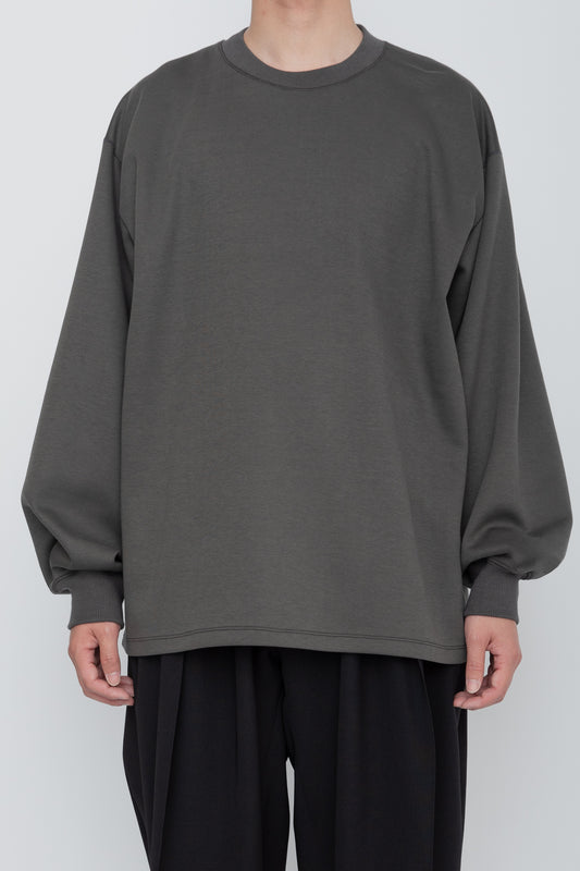 TUCK SLEEVE LONG TEE  /  GRAY
