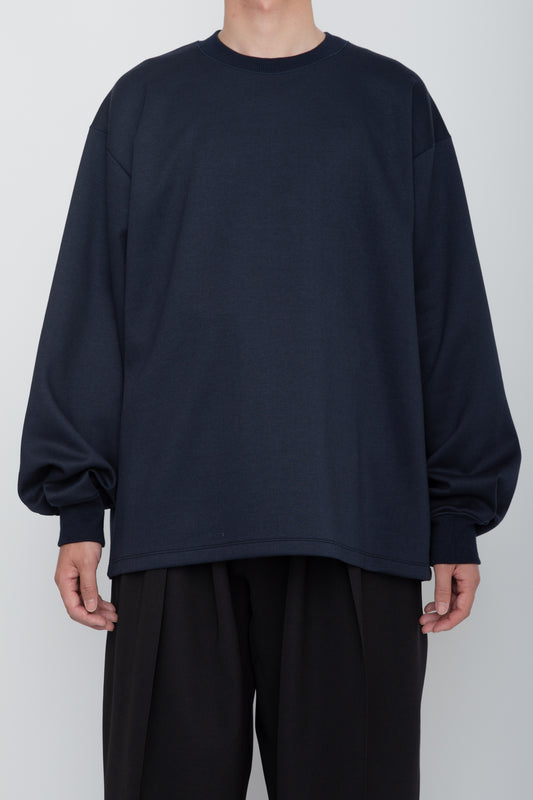 TUCK SLEEVE LONG TEE  /  NAVY