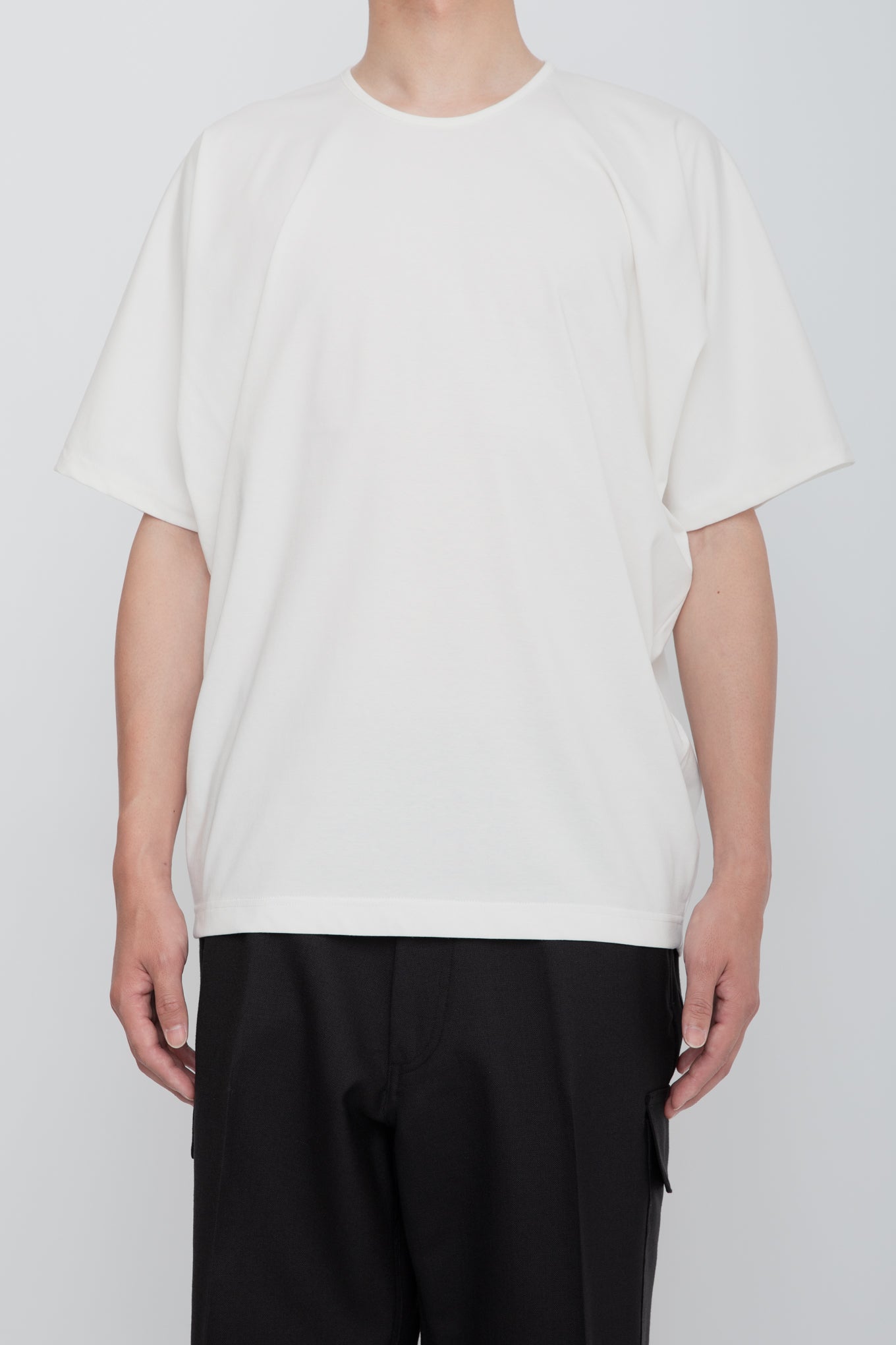 KIMONO SLEEVE TEE  /  WHITE
