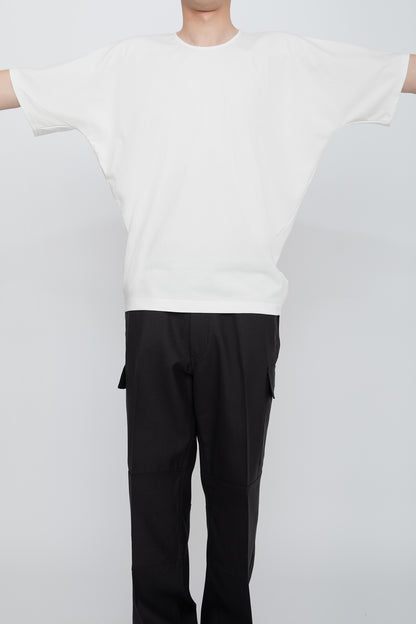 KIMONO SLEEVE TEE  /  WHITE
