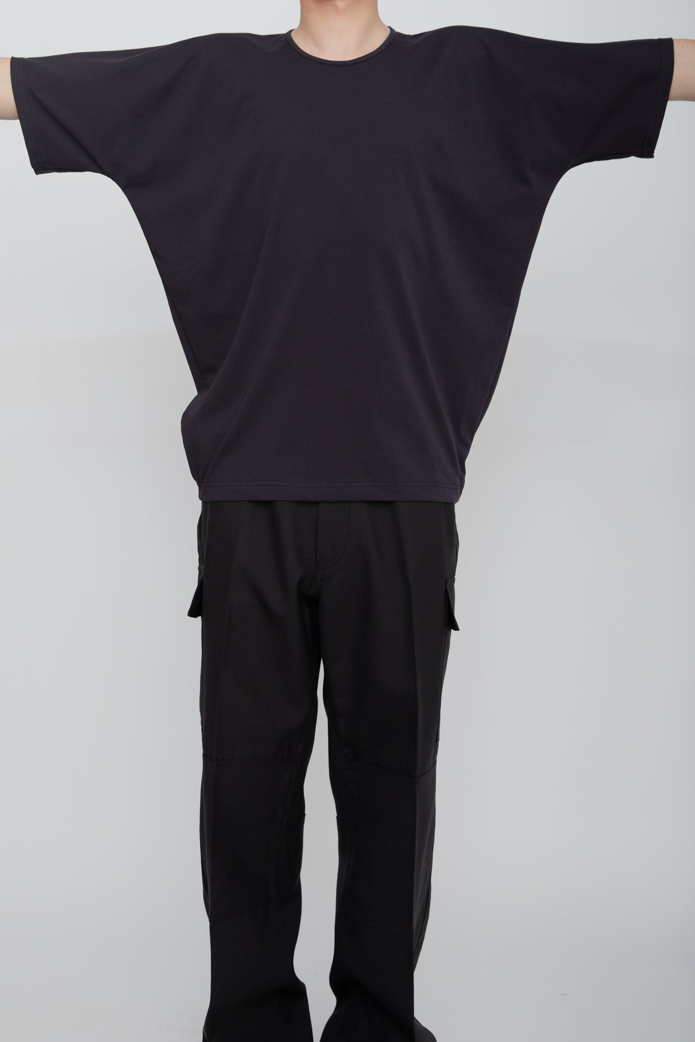 KIMONO SLEEVE TEE  /  NAVY