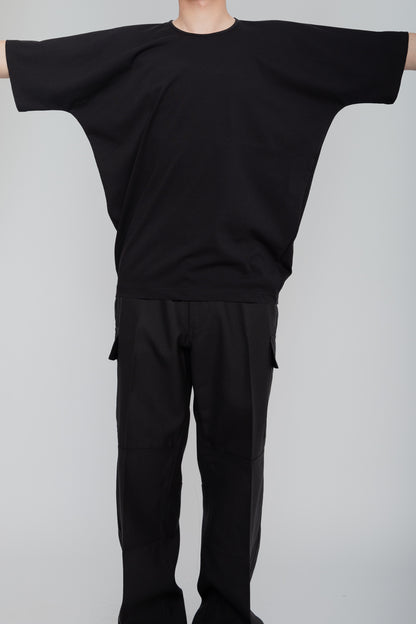 KIMONO SLEEVE TEE  /  BLACK