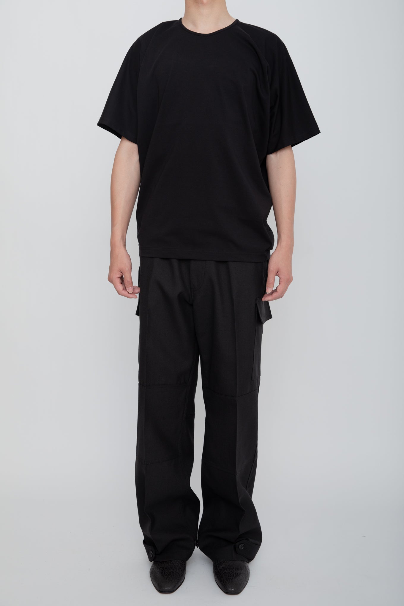 KIMONO SLEEVE TEE  /  BLACK