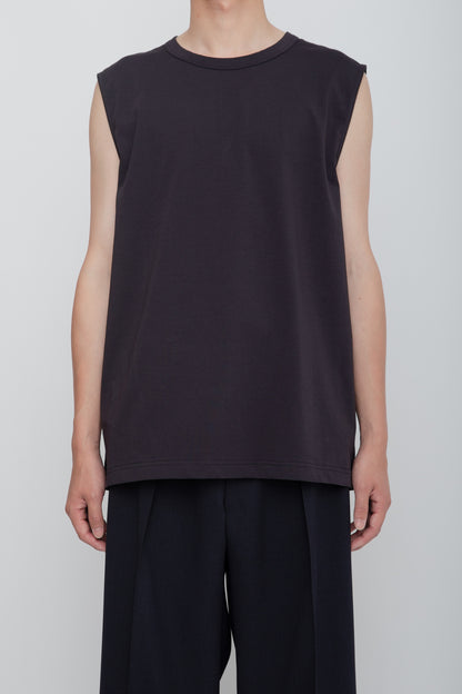 NO SLEEVE TEE  /  NAVY