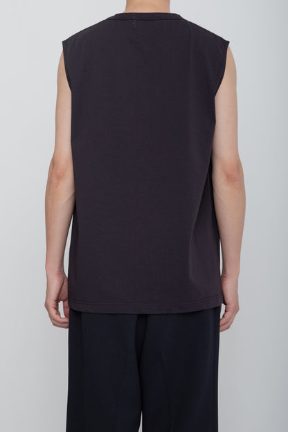 NO SLEEVE TEE  /  NAVY